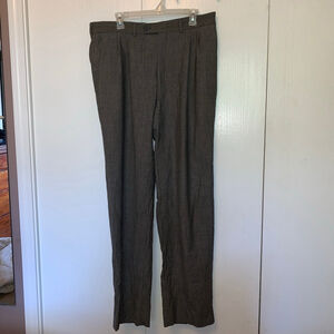 Men's Ashbridge Waist 36 Grey White Houndstooth Dress Pants